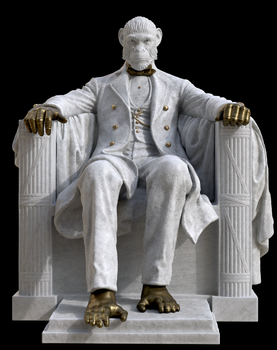 ABE Print White/Gold