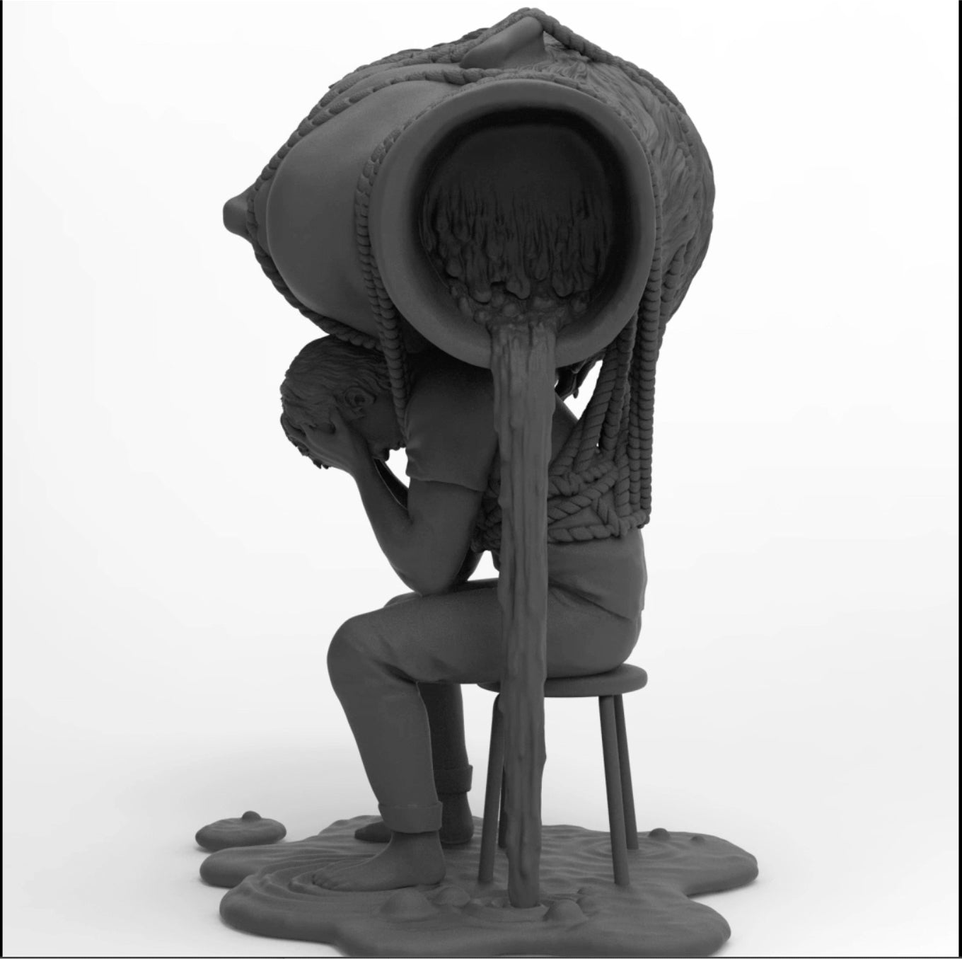 SALE - EGO Sculpture Black collaboration with Miles Johnston