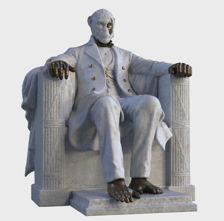 ABE Sculpture White/Gold colorway