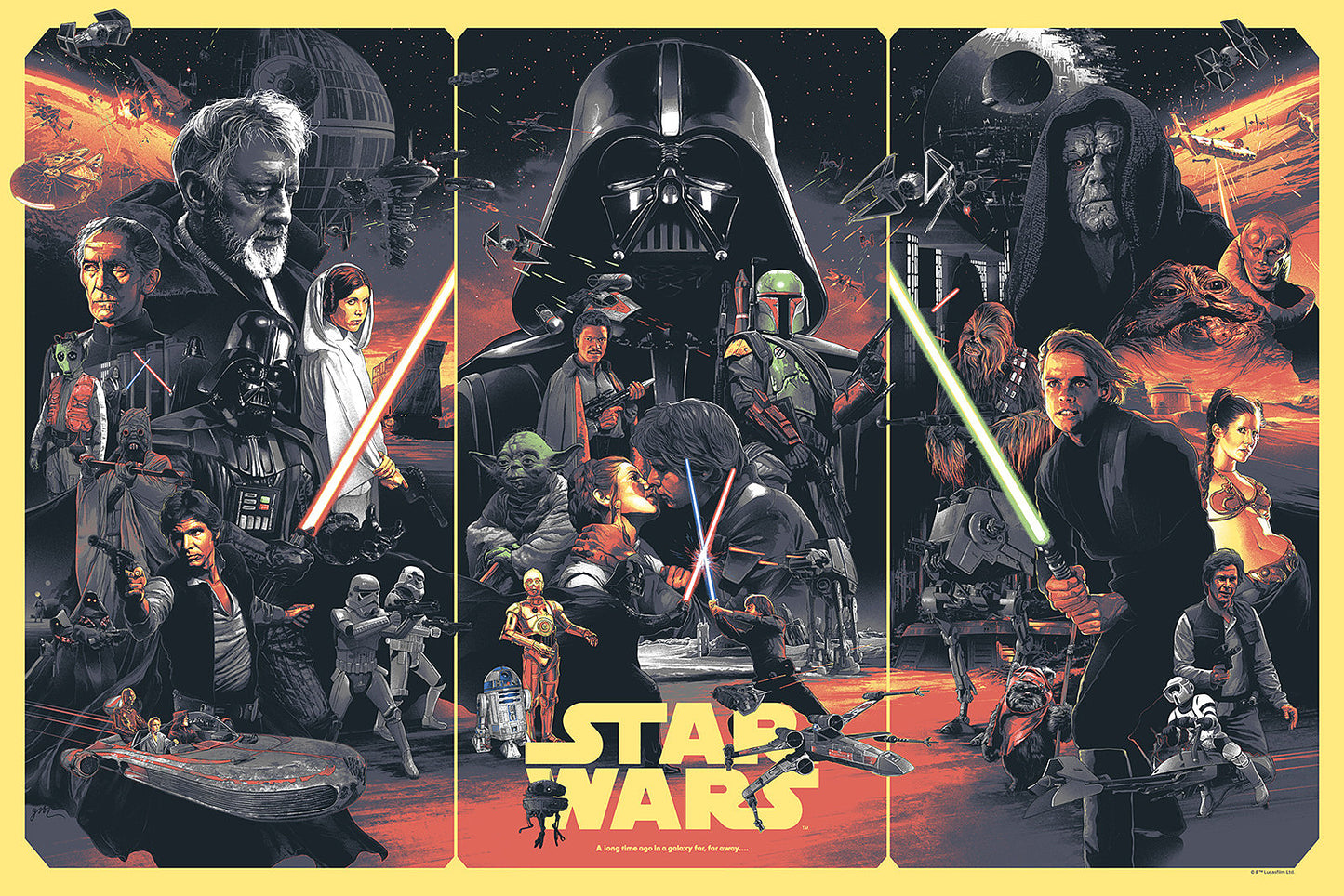 Star Wars original trilogy Poster by Gabz