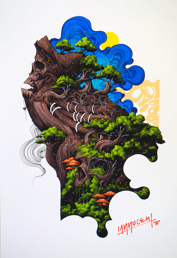 Ian Permana - Black Forest, hand finished print B