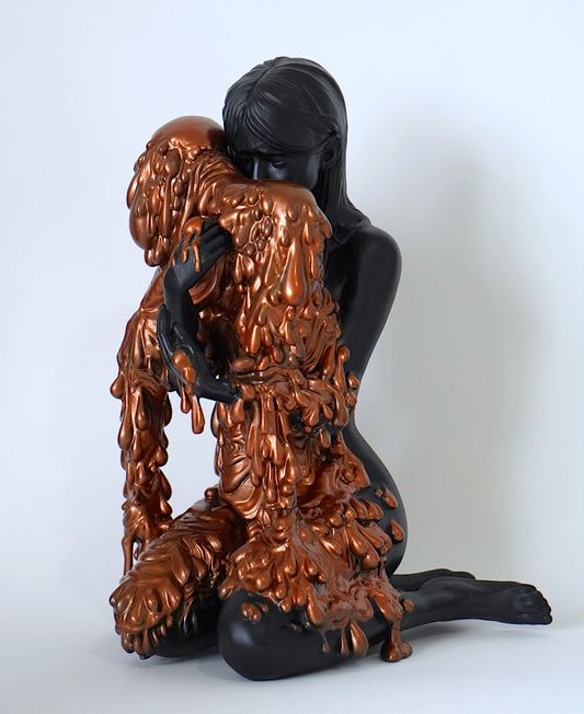 Loss Sculpture Studio Painted - Black/Metallic Orange