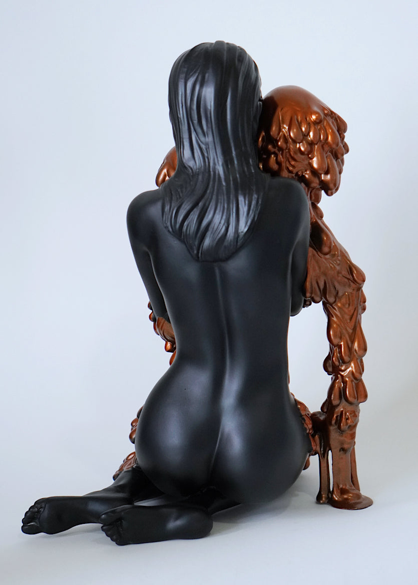Loss Sculpture Studio Painted - Black/Metallic Orange