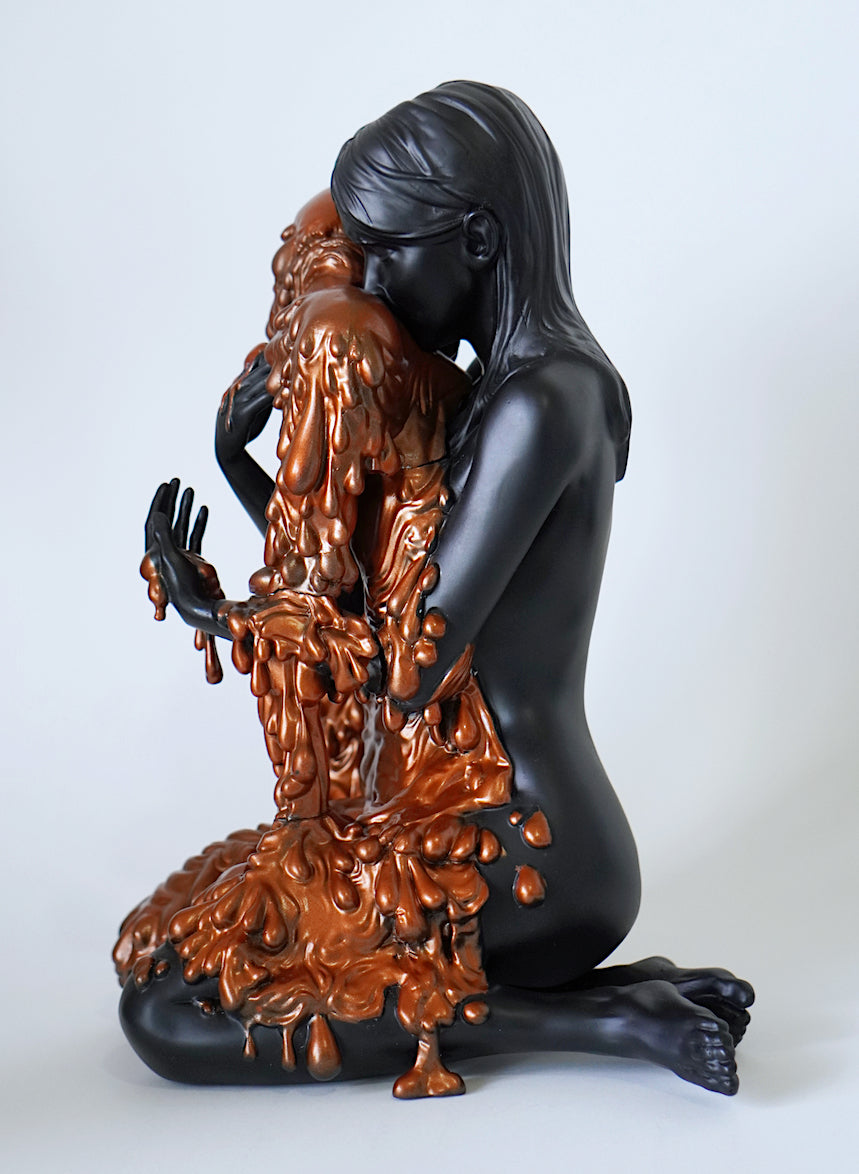 Loss Sculpture Studio Painted - Black/Metallic Orange