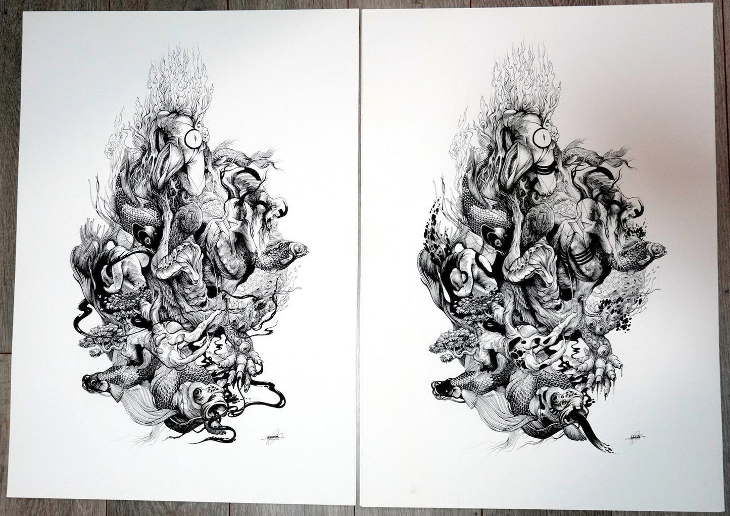 Naim. Limited edition hand Embellished Print by DZO