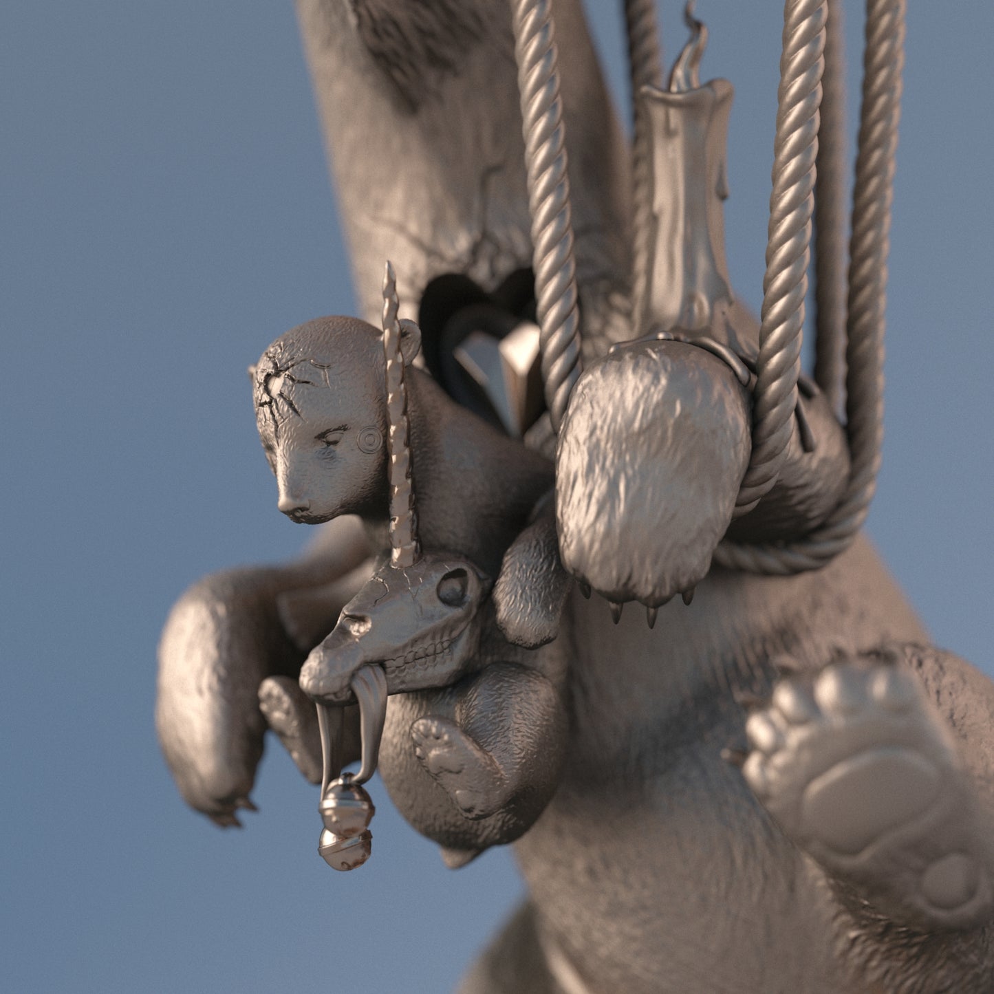 Polar Express ナチュラル ブロンズ スカルプチャー - 発送準備完了