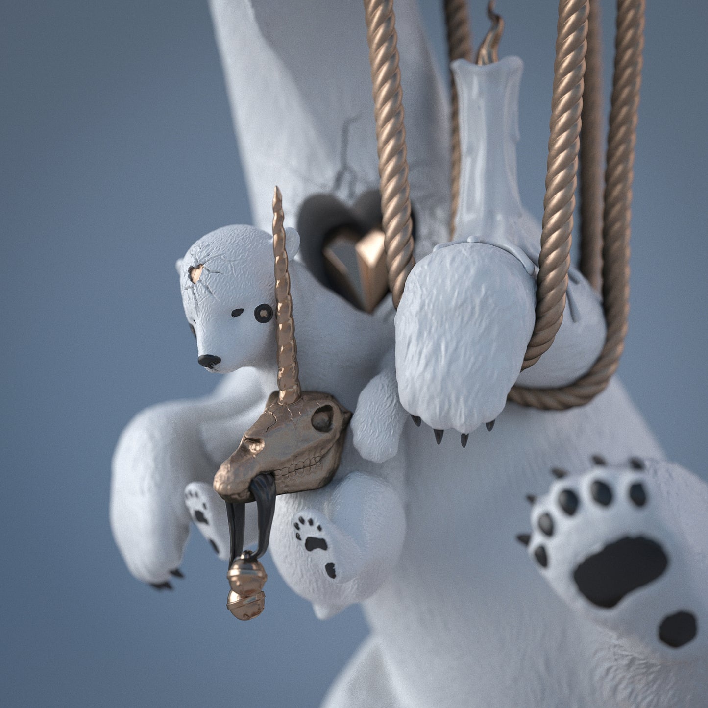 Polar Express painted Bronze. PROTOTYPE - ready to ship