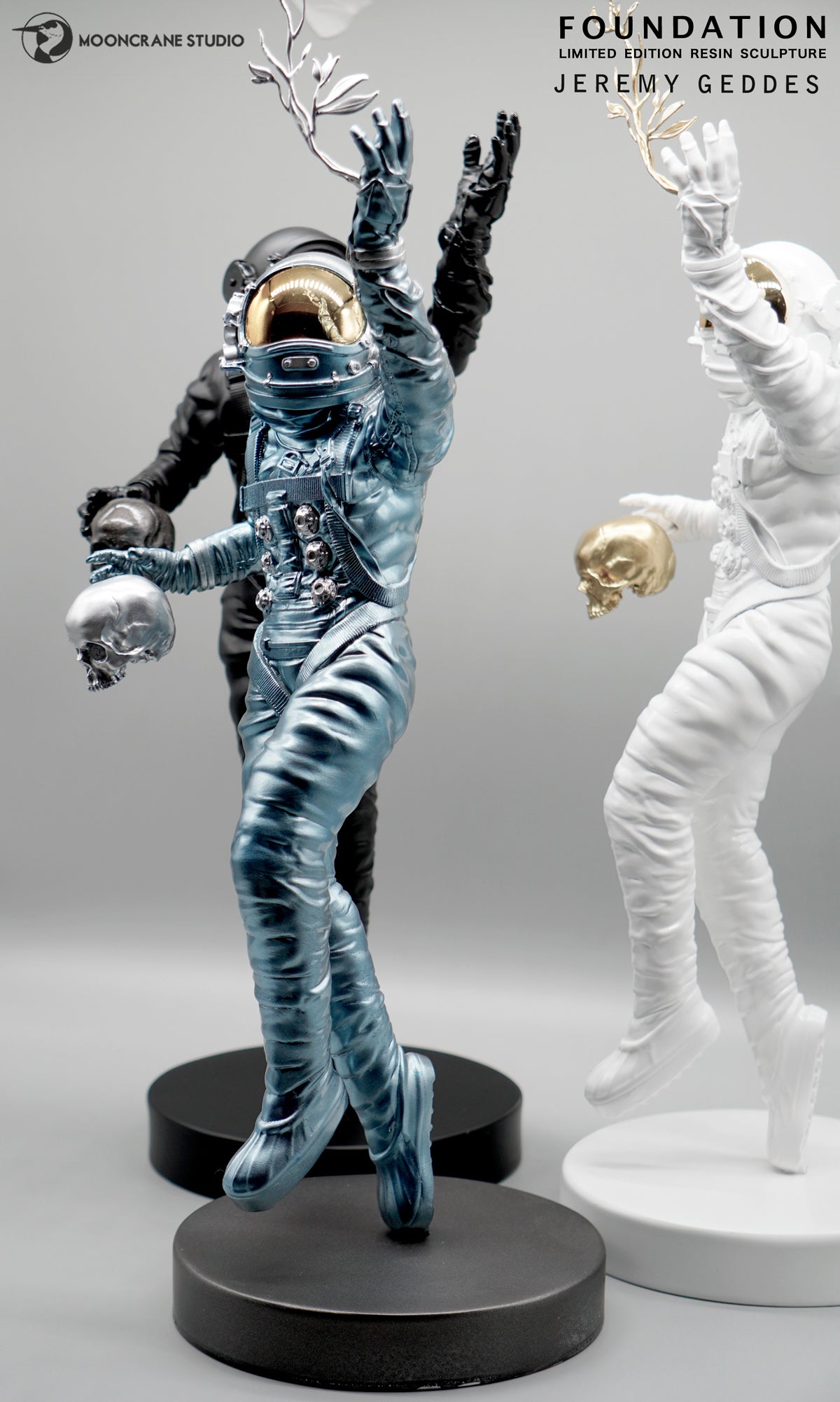 FOUNDATION Sculpture Metallic Sky blue/Silver/Gold Colorway