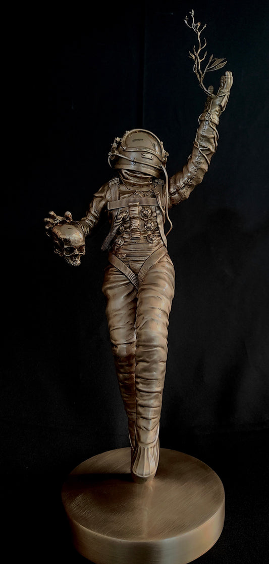 FOUNDATION Natural Polished Bronze Sculpture