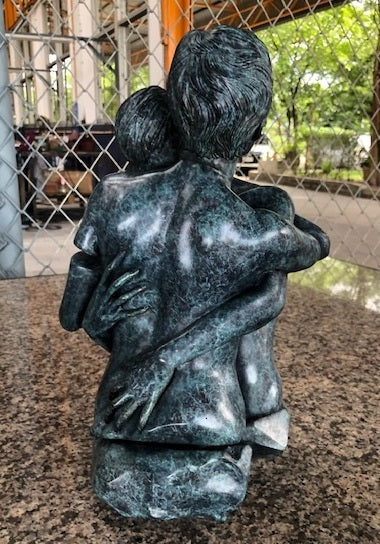 Fury 11 Green Patina Bronze Sculpture