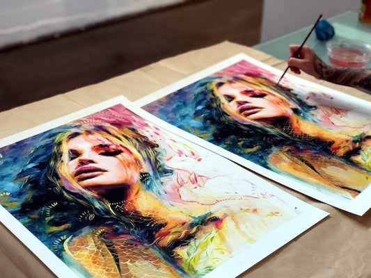 Evelyn Hand Embellished Limited Edition Print by Charmaine Olivia