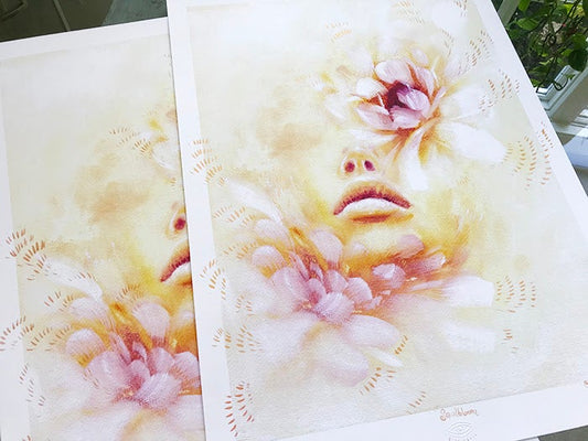 Soul Bloom Hand Embellished Limited Edition Print by Charmaine Olivia