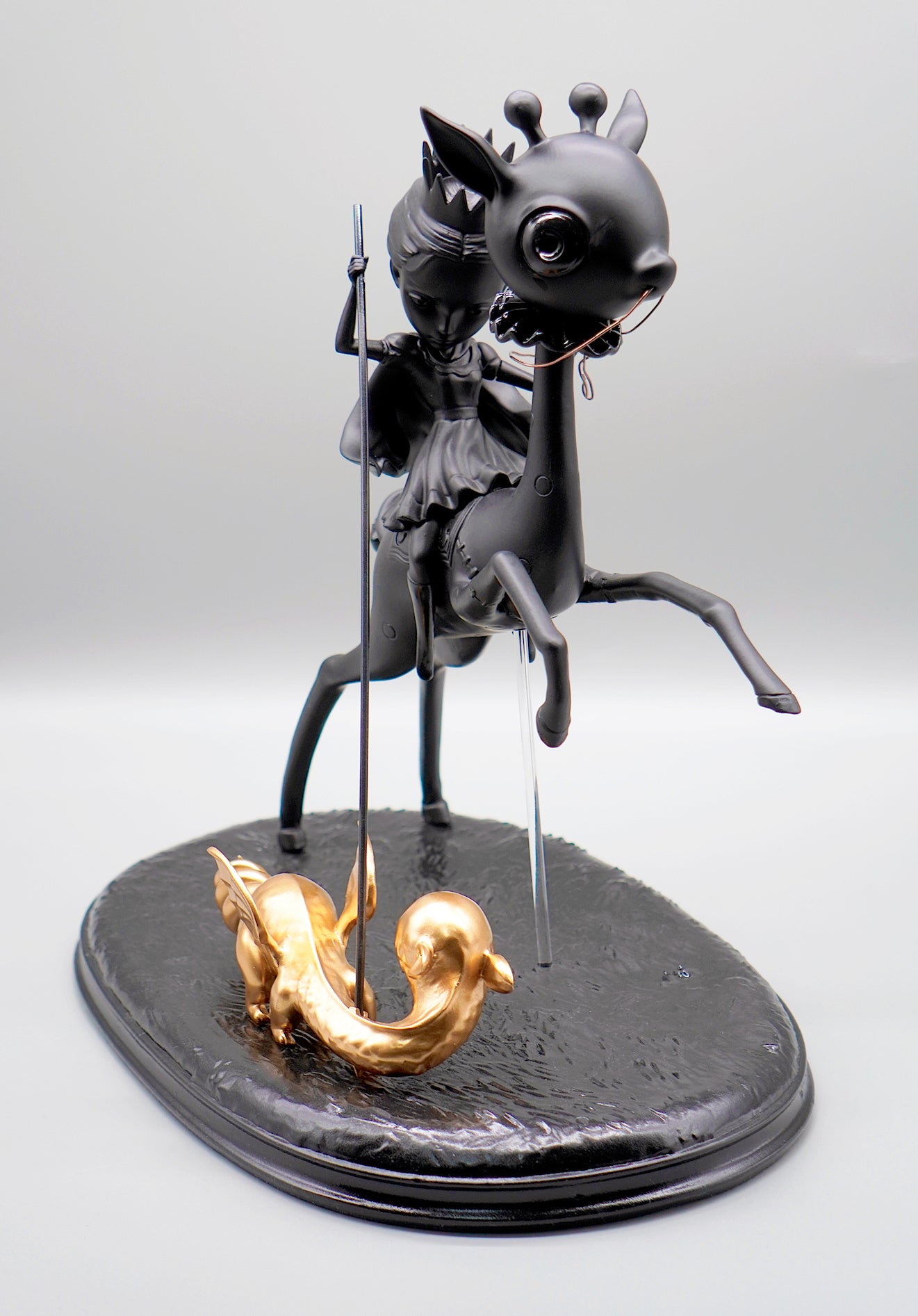 The Princess and the Prey Resin Sculpture Black Colorway - Pre-order