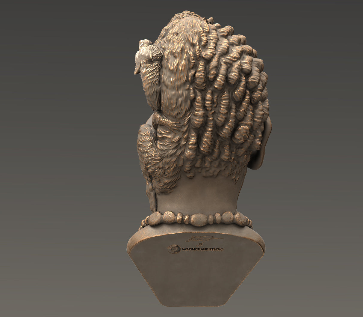 Consciousness Sculpture. Bronze colorway