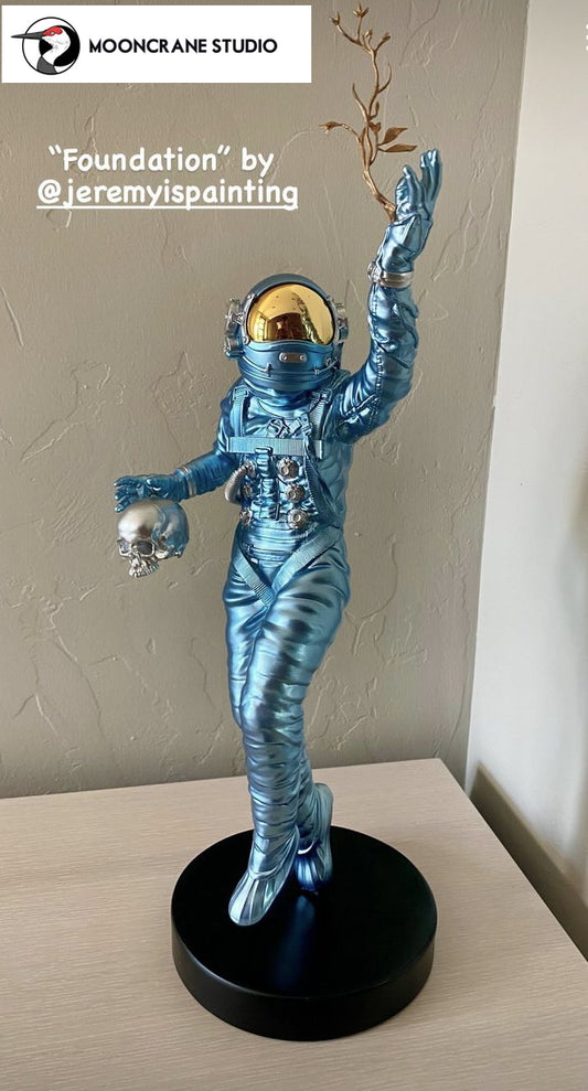 FOUNDATION Sculpture Metallic Sky blue/Silver/Gold Colorway