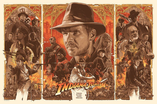Indiana Jones Trilogy Poster by Gabz