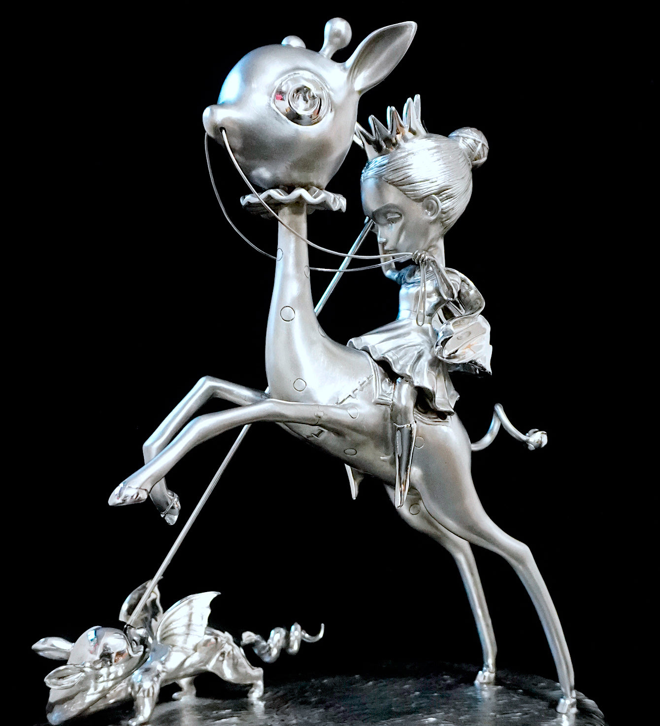 The Princess and the Prey Stainless Steel Sculpture Prototype 1 of 1
