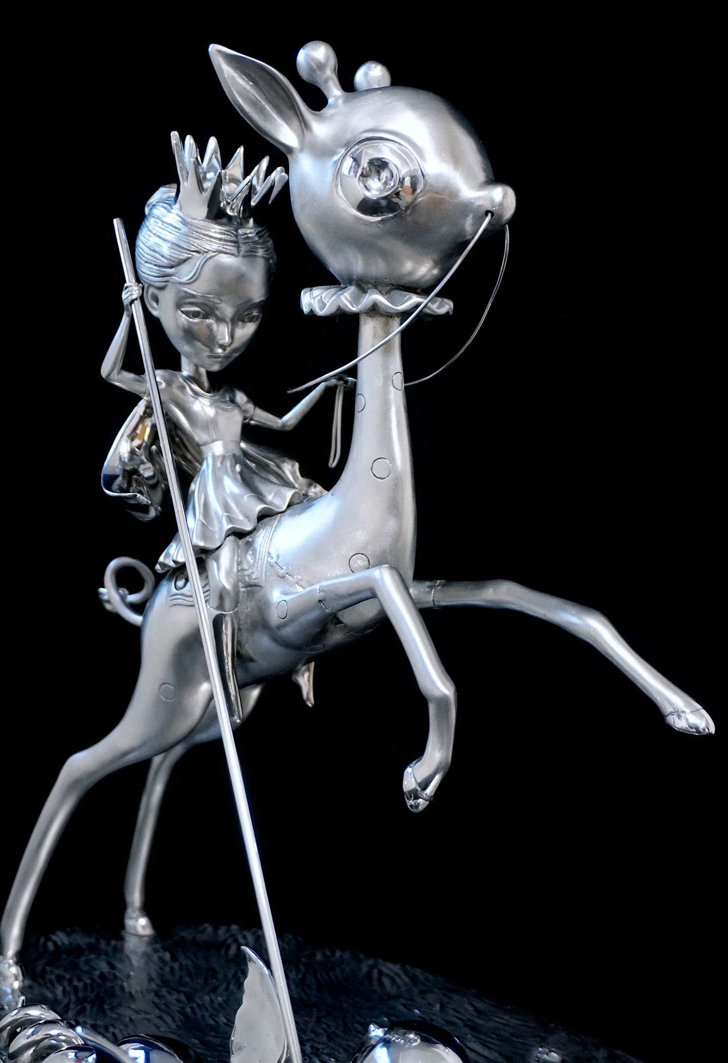 The Princess and the Prey Stainless Steel Sculpture Prototype 1 of 1