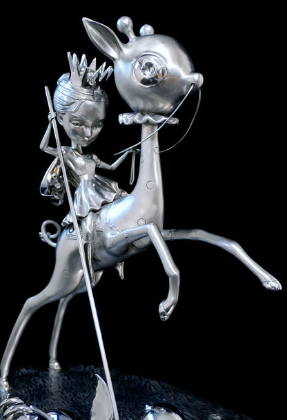 The Princess and the Prey Stainless Steel Sculpture Prototype 1 of 1