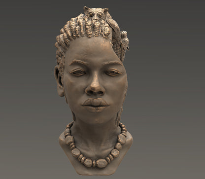 Consciousness Sculpture. Bronze colorway