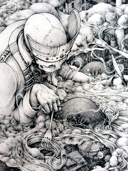 Untitled, Hand Embellished Print by Pat Perry