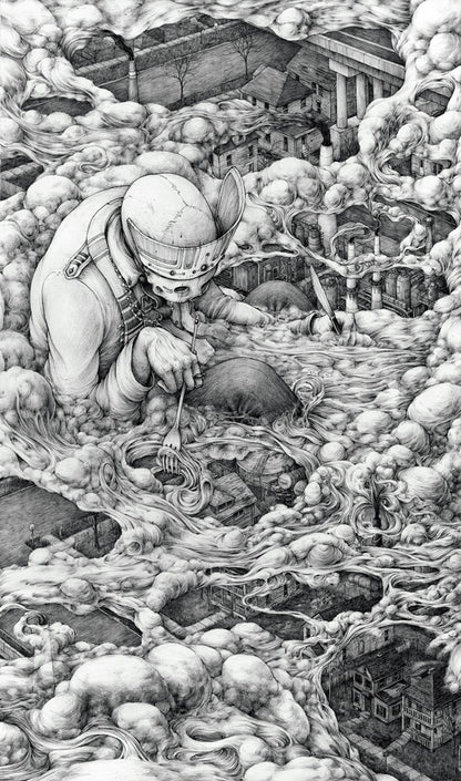 Untitled, Hand Embellished Print by Pat Perry