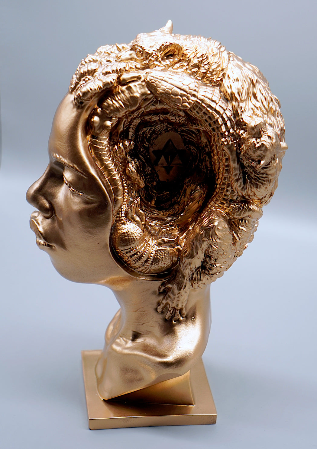 Consciousness Sculpture. Bronze colorway