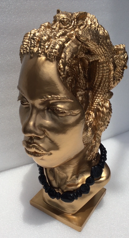 Consciousness Sculpture. Bronze colorway
