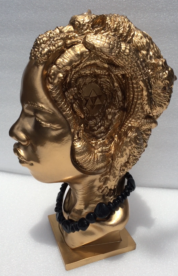 Consciousness Sculpture. Bronze colorway