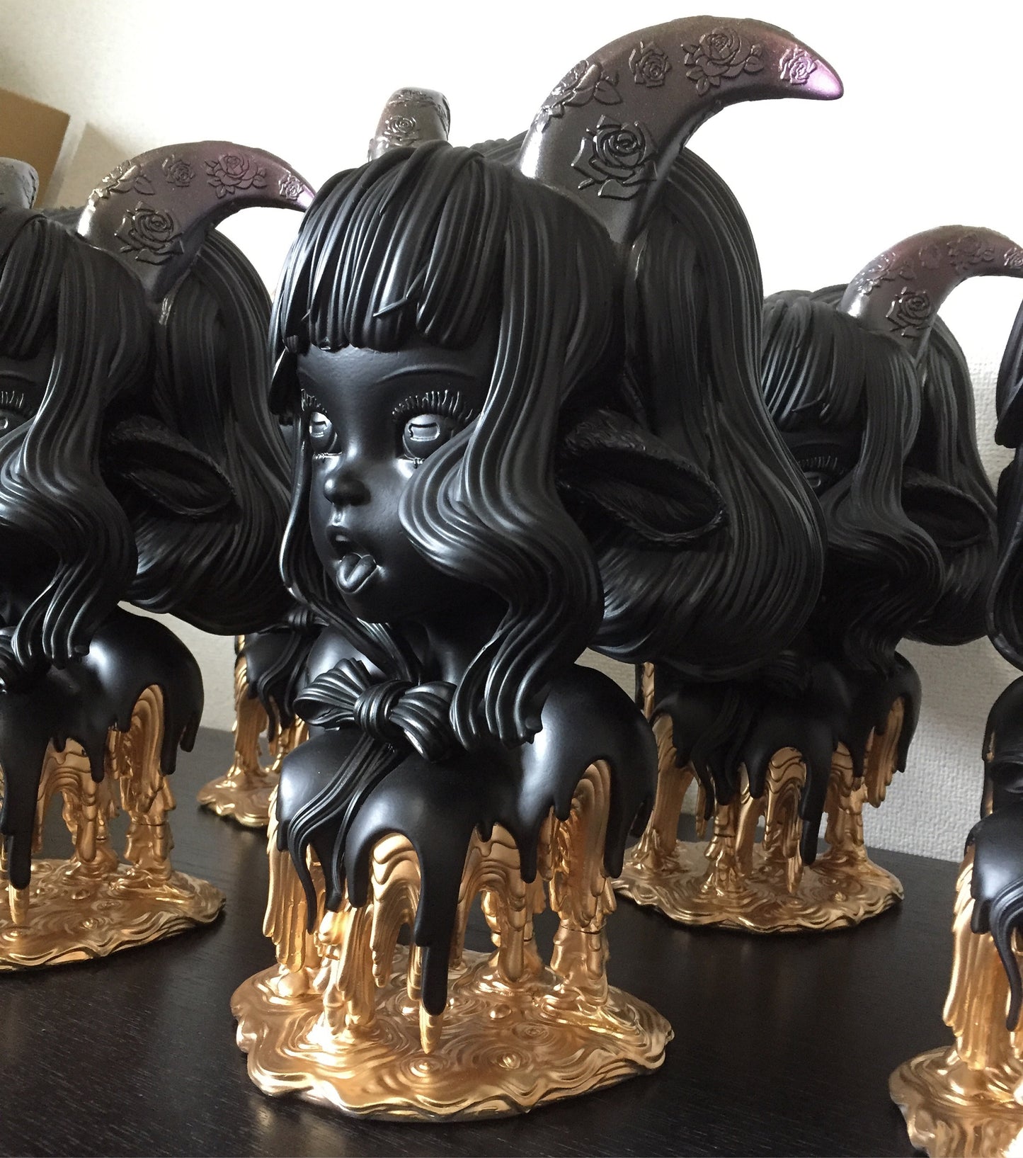 Capricorn Sculpture Black/Gold by Camilla d'Errico