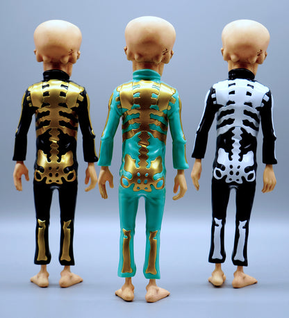 Bone Trotters Figure Teal and Gold by Matt Gordon