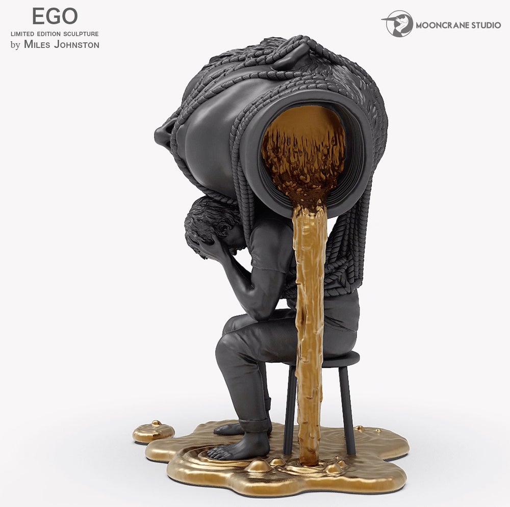 SALE - EGO Sculpture Black/Copper by Miles Johnston