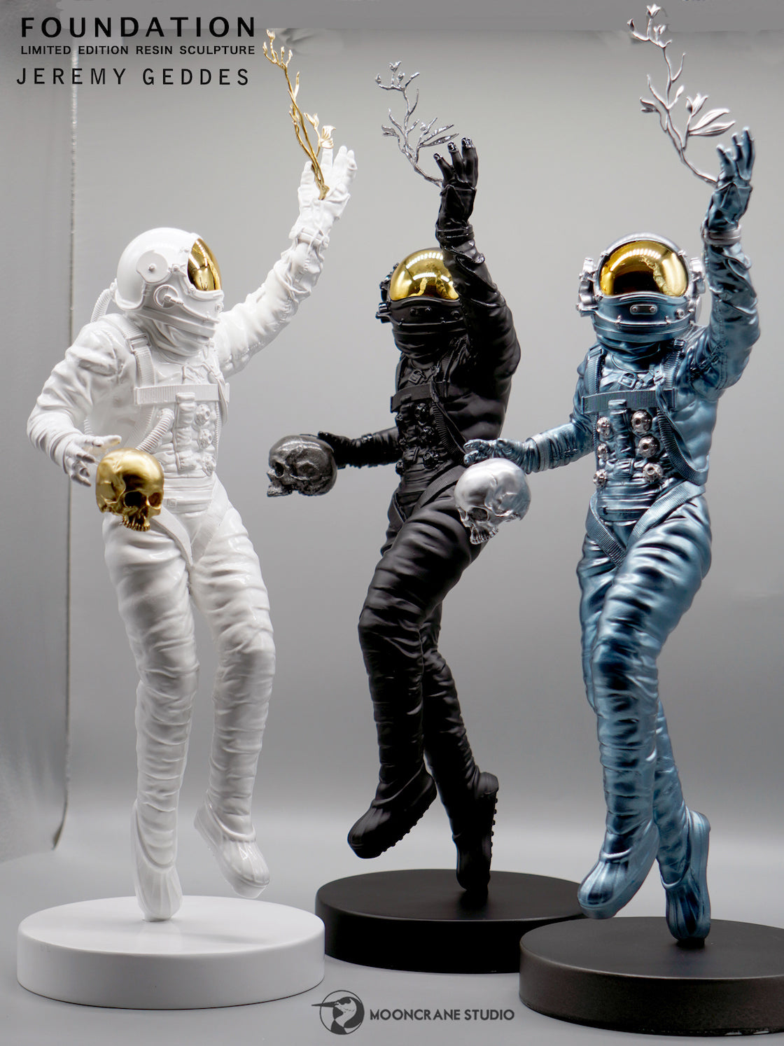 FOUNDATION Sculpture Metallic Sky blue/Silver/Gold Colorway