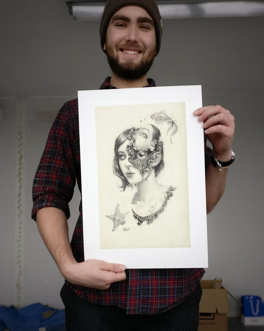 Evil Eye Star Fish Limited Edition Print By Miles Johnston