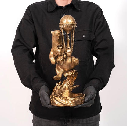 Polar Express ナチュラル ブロンズ スカルプチャー - 発送準備完了