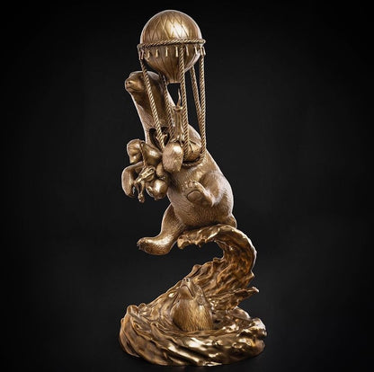 Polar Express ナチュラル ブロンズ スカルプチャー - 発送準備完了