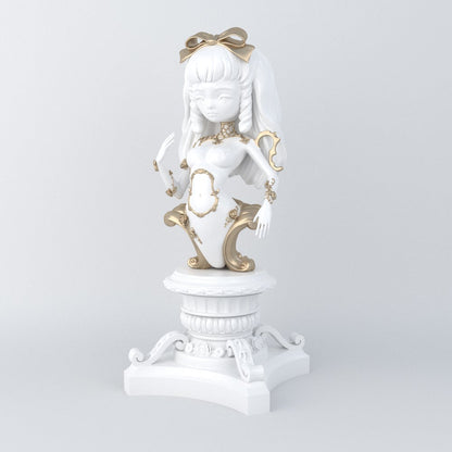 La Dauphine Sculpture White/Gold - Ready to ship