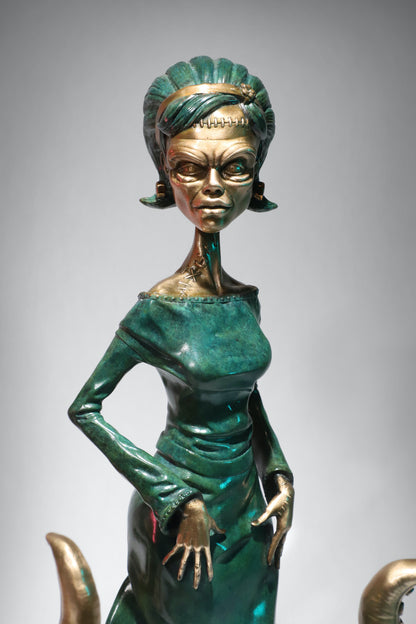 The Monster's Mother Patina Bronze Sculpture- ready to ship