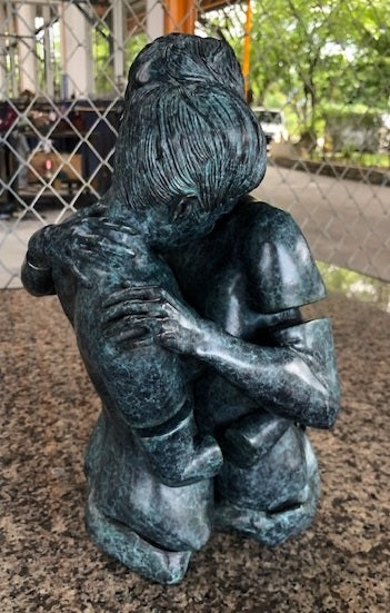 Fury 11 Green Patina Bronze Sculpture