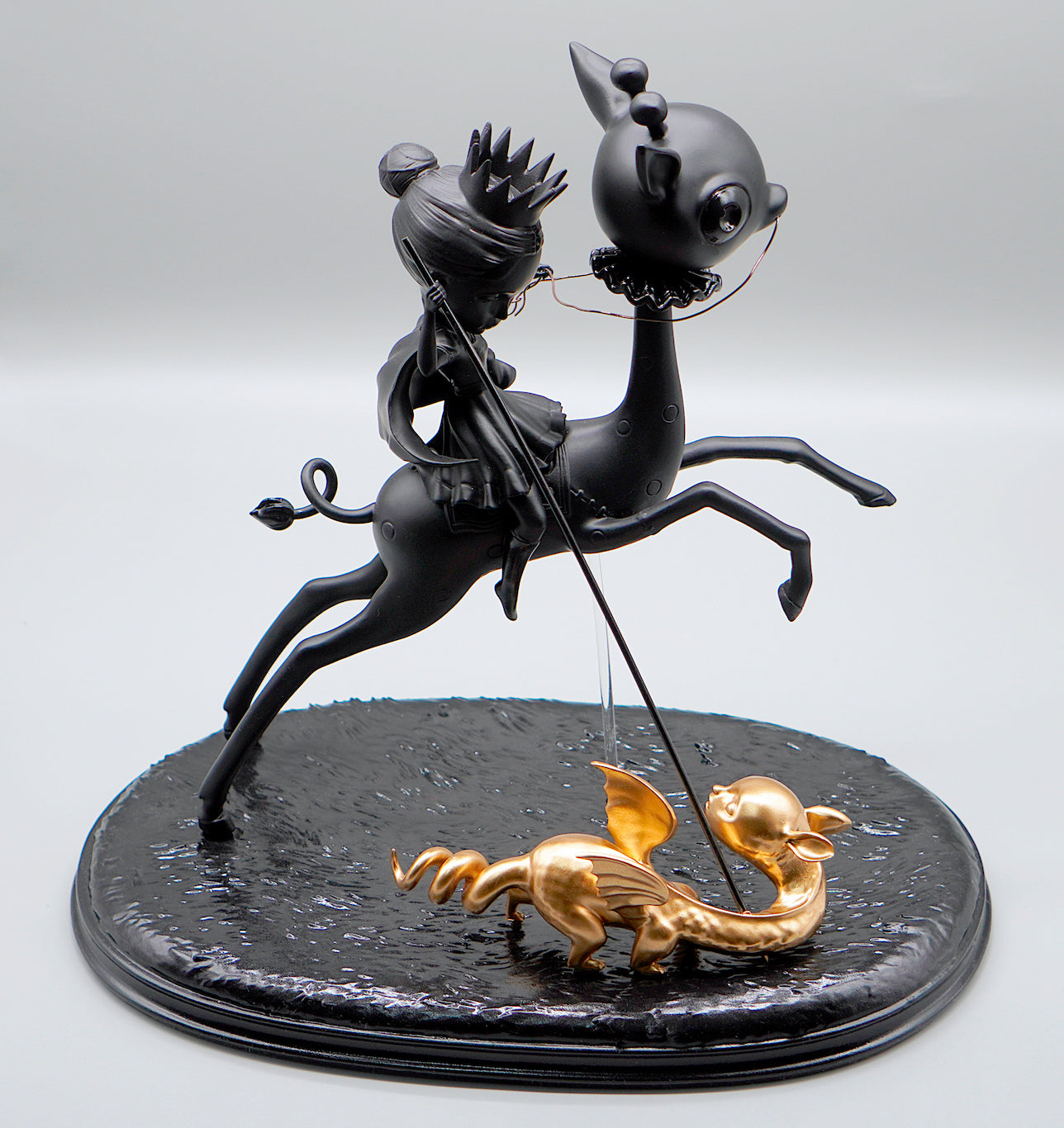 The Princess and the Prey Resin Sculpture Black Colorway - Pre-order